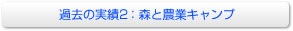 過去の実績:森と農業キャンプ